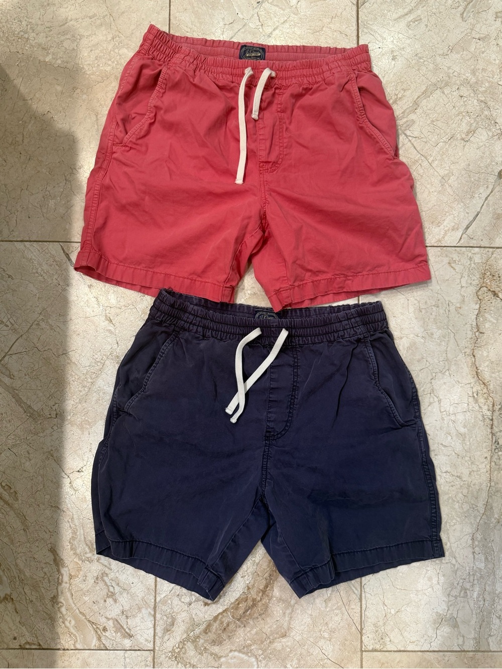 J. Crew Men’s drawstring Shorts 2 Pair deal